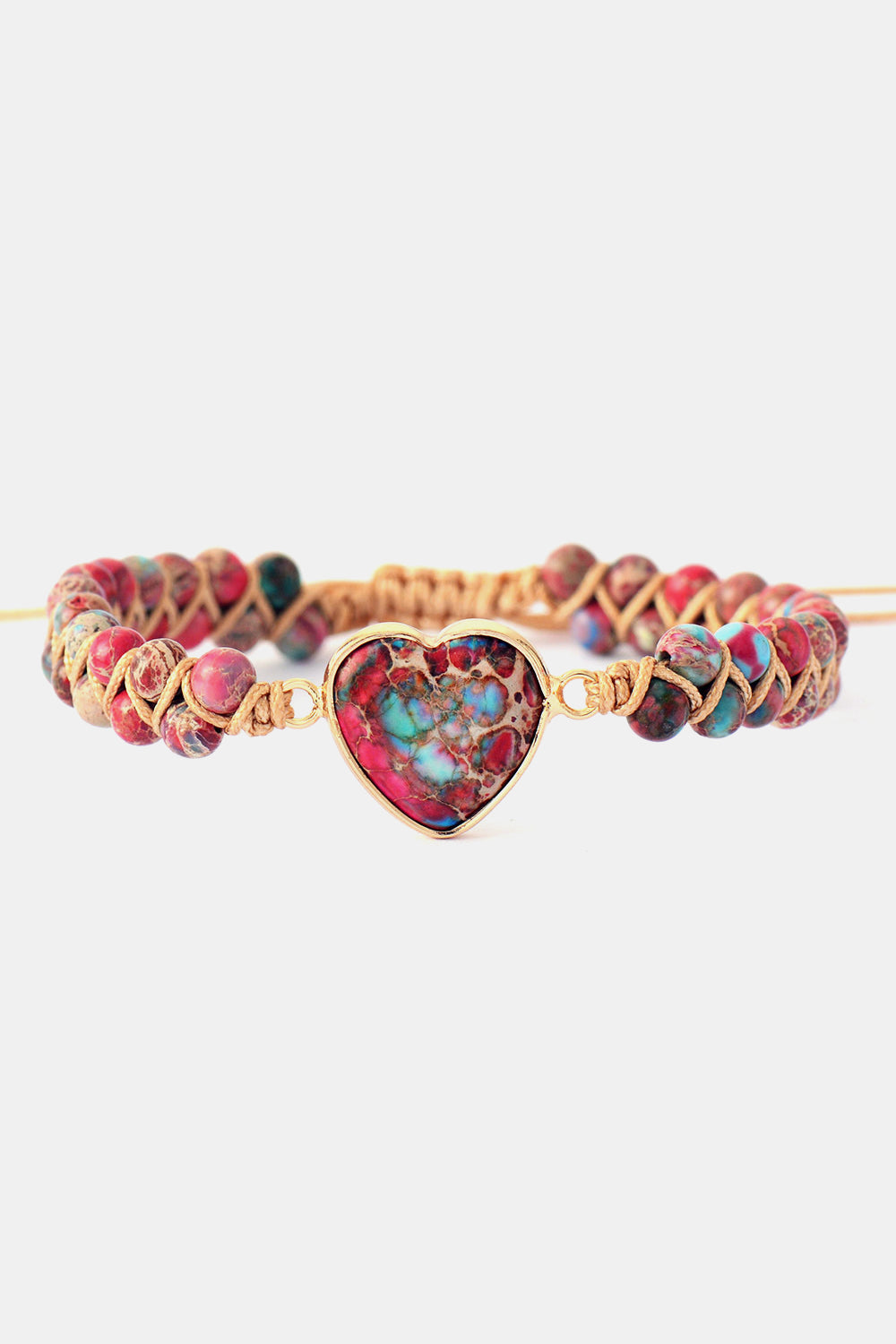 Handmade Heart Shape Natural Stone Bracelet Trendsi