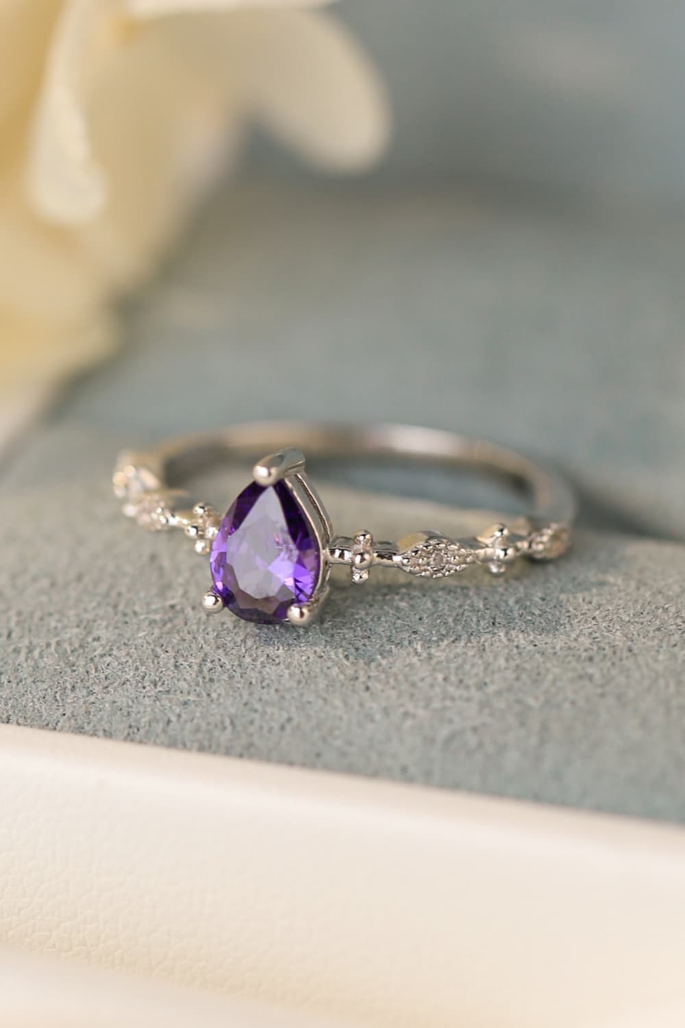 Amethyst 925 Sterling Silver Ring Trendsi