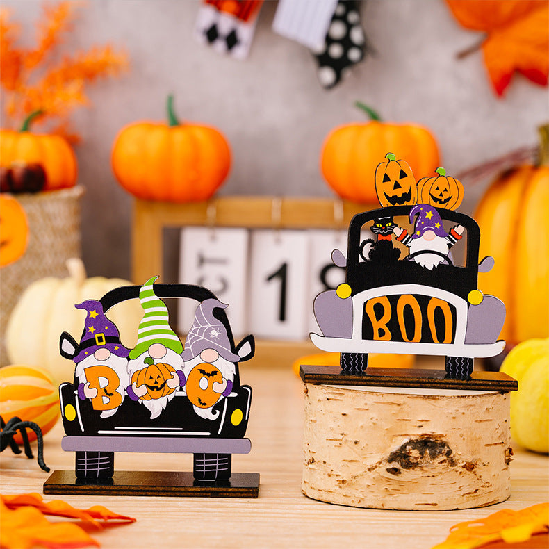 3-Piece Halloween Element Car-Shape Ornaments Trendsi