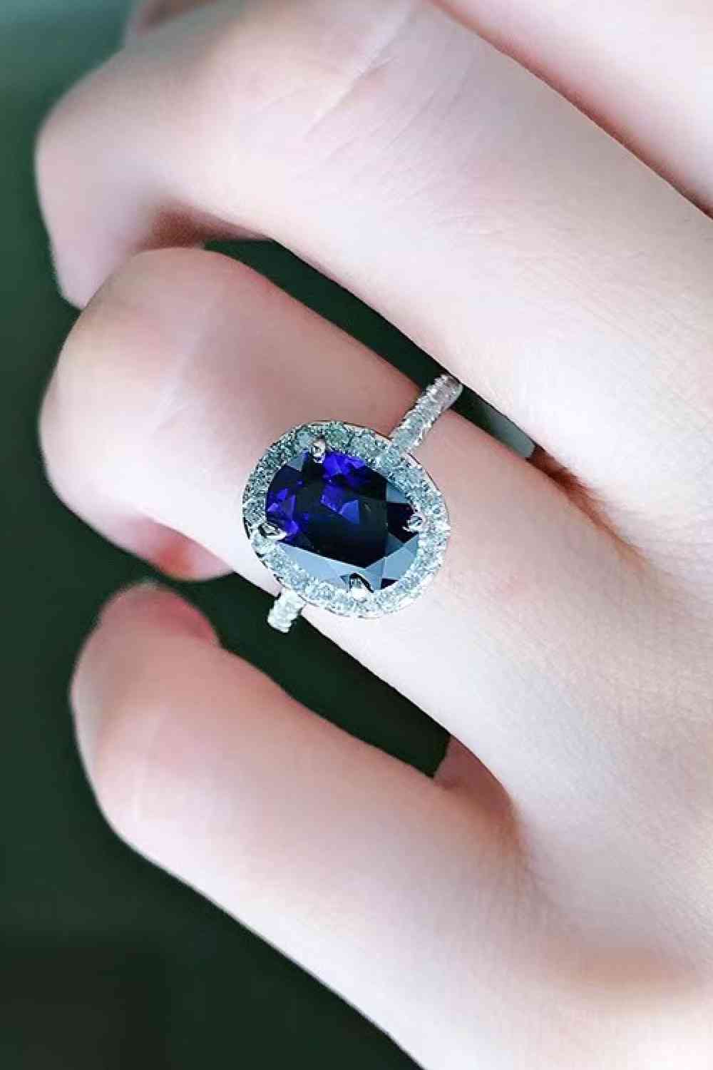 2 Carat Moissanite Pigeon Egg Ring Trendsi