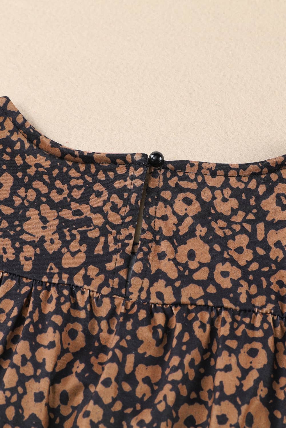 Plus Size Printed Smocked Butterfly Sleeve Blouse Trendsi