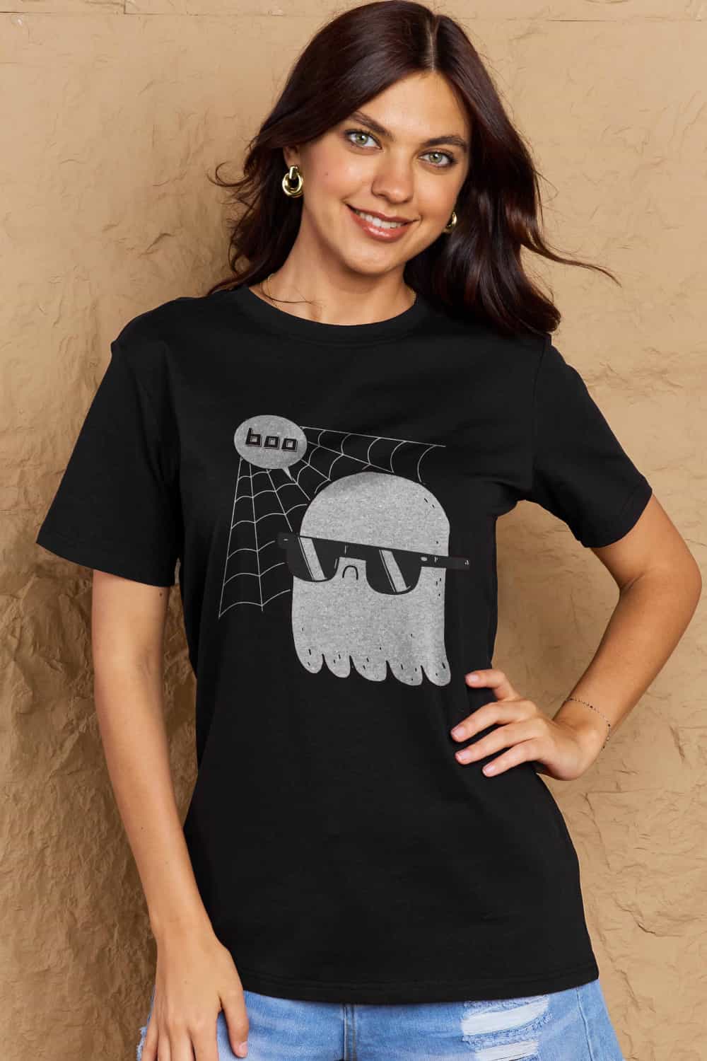 Simply Love Full Size BOO Graphic Cotton T-Shirt Trendsi