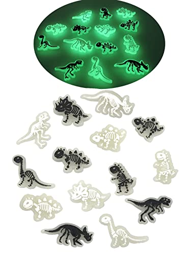 pequano 14 PCS luminous Dinosaur Shoe Charms Decoration, PVC Pins Decoration for Shoes Bracelets Dinosaurs Themed Party Favor pequano