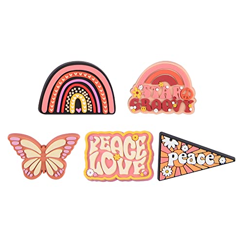 MoreDays Peace Love Shoe Charms For Women Girls Sandals Shoes Decoration Accessories Birthday Xmas Gifts MD 15pcs MoreDays