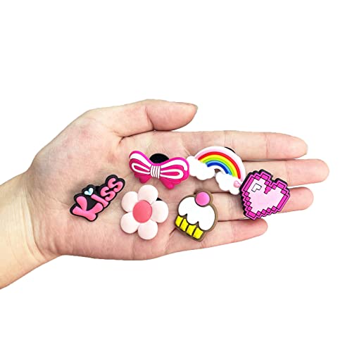 35,50,100 Pcs Random PVC Shoe Charms,Garden Shoes Cute Shoe Charms Wristband Bracelet Decoration with Different Designs Shape for Girls,Boys and Adult Party Gift(35) CXPHT