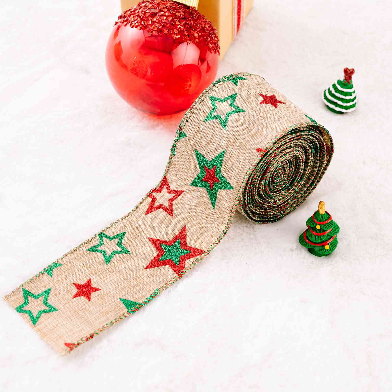 Christmas Polyester Ribbon Trendsi