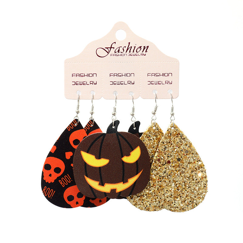 Teardrop Shape Halloween Theme Dangle Earrings Trendsi