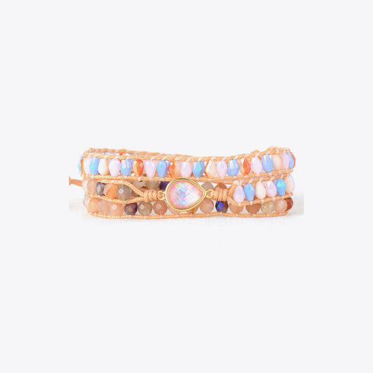 Opal Beaded Bracelet Trendsi