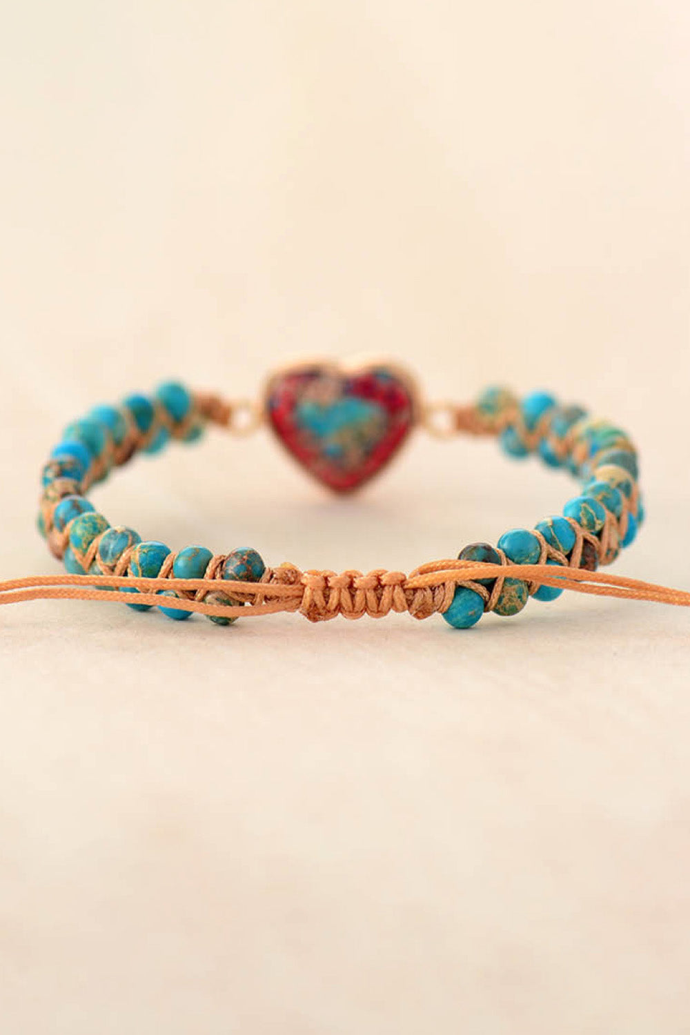 Handmade Heart Shape Natural Stone Bracelet Trendsi