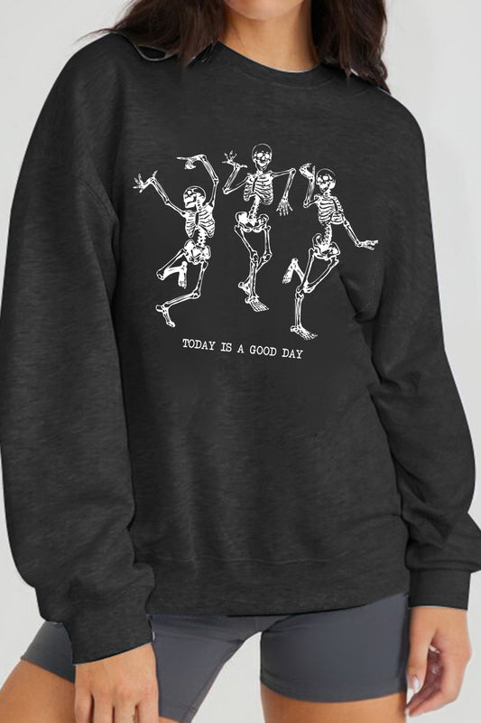 Simply Love Simply Love Full Size TODAY IS A GOOD DAY Graphic Sweatshirt Trendsi
