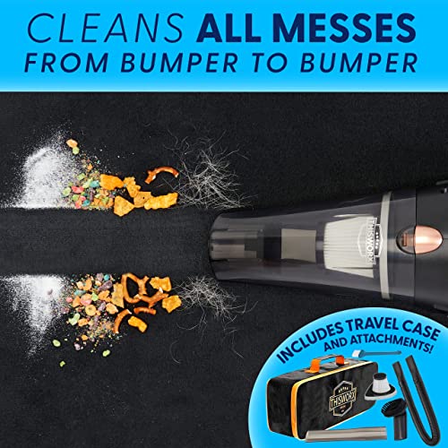 ThisWorx Car Vacuum Cleaner - Car Accessories - Small 12V High Power Handheld Portable Car Vacuum w/Attachments, 16 Ft Cord & Bag - Detailing Kit Essentials for Travel, RV Camper ThisWorx for