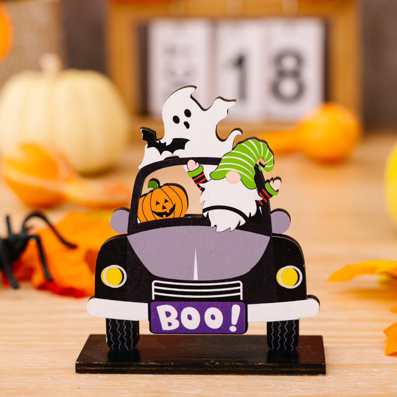 3-Piece Halloween Element Car-Shape Ornaments Trendsi