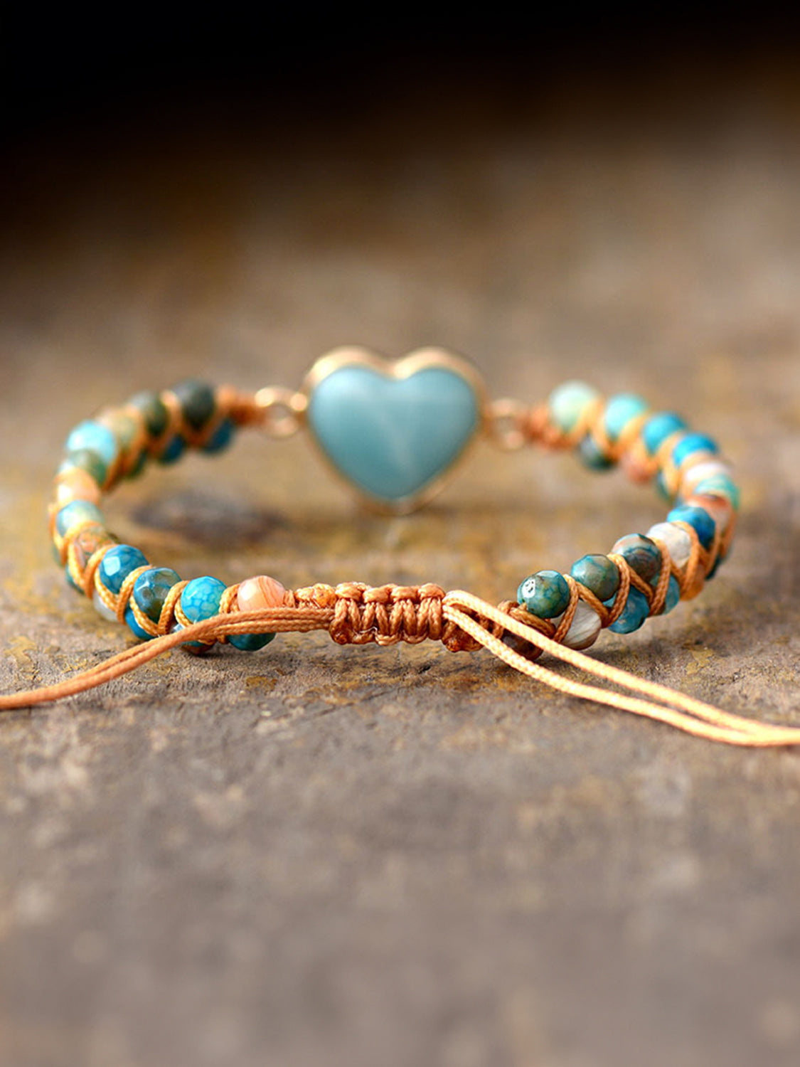Heart Shape Beaded Bracelet Trendsi