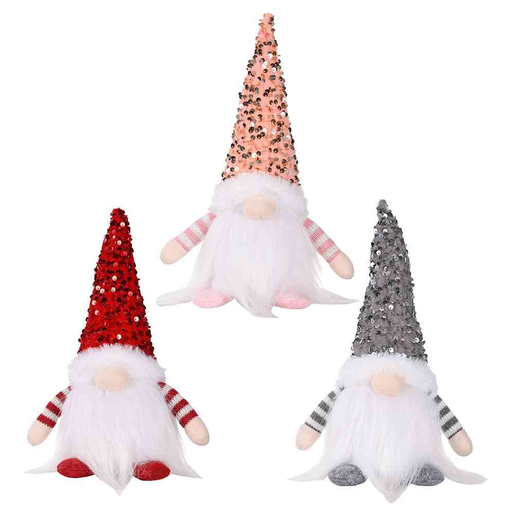 Sequin Light-Up Faceless Gnome Trendsi