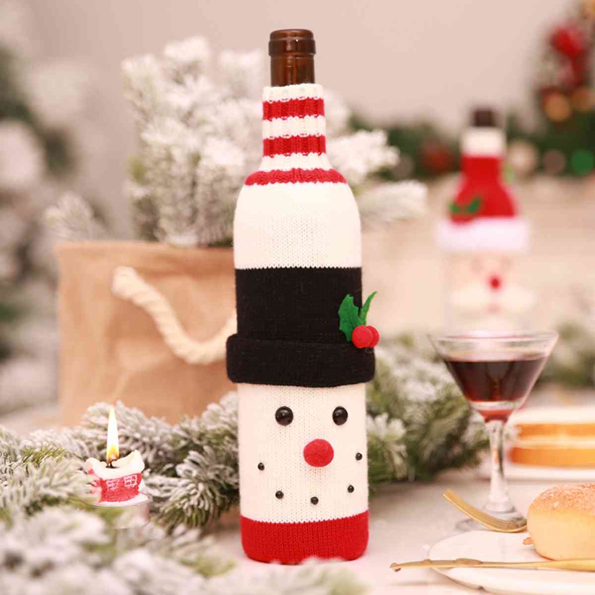 Christmas Wine Bottle Cover Trendsi