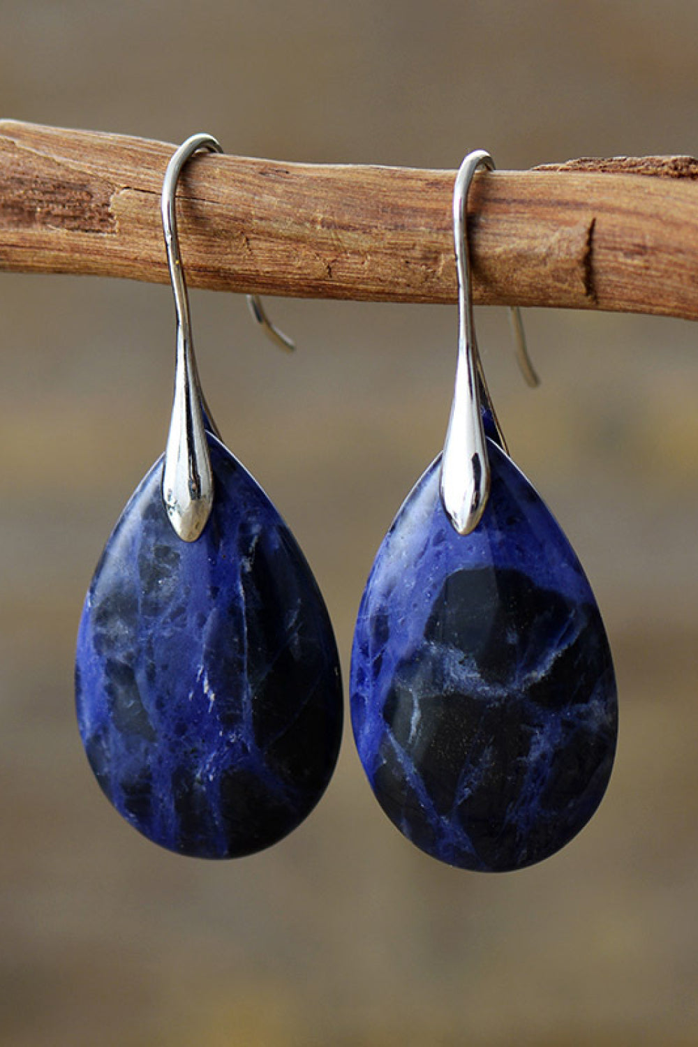 Natural Stone Teardrop Earrings Trendsi