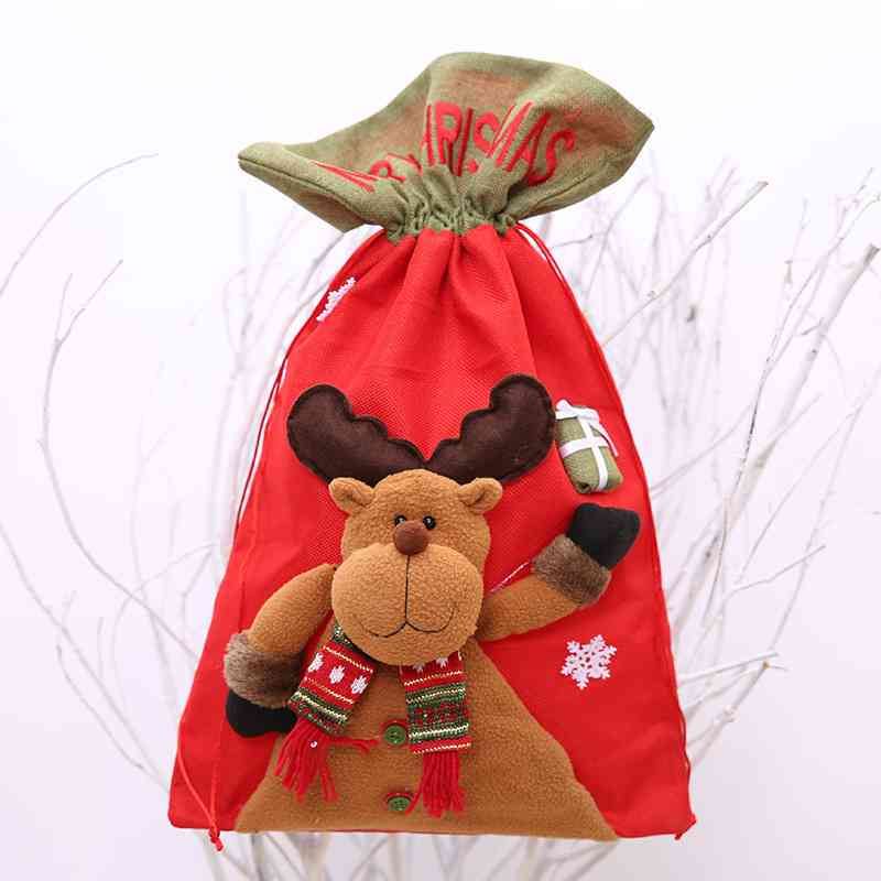 Drawstring Christmas Gift Bag Trendsi