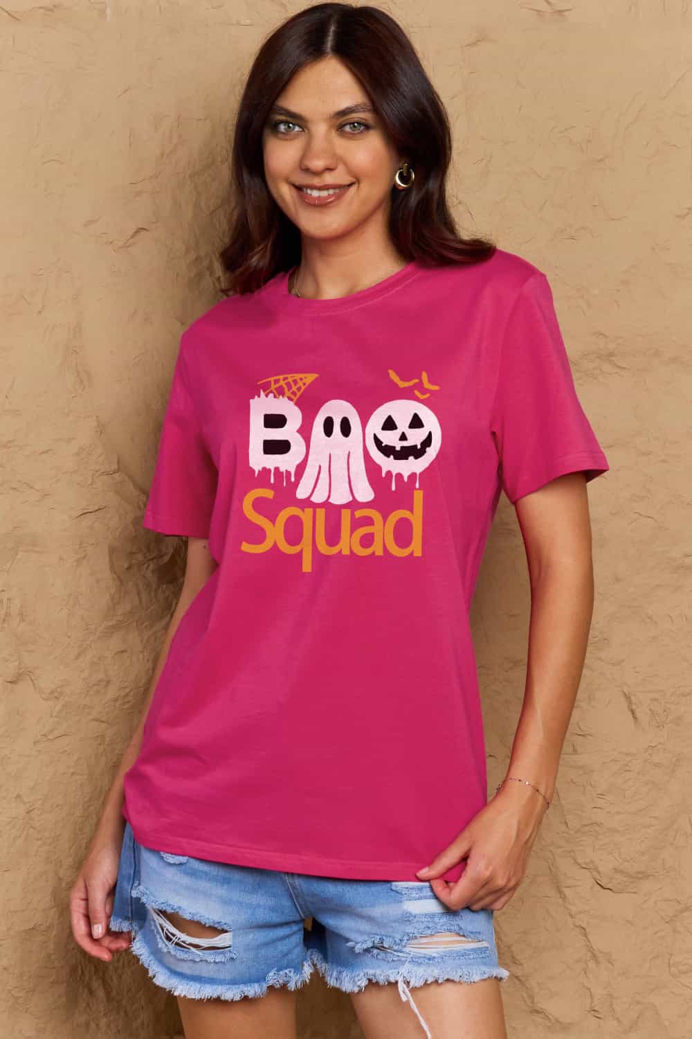 Simply Love Full Size BOO SQUAD Graphic Cotton T-Shirt Trendsi