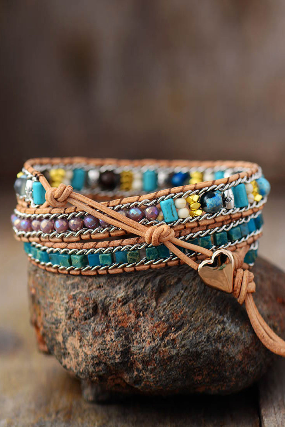 Heart Layered Bracelet Trendsi