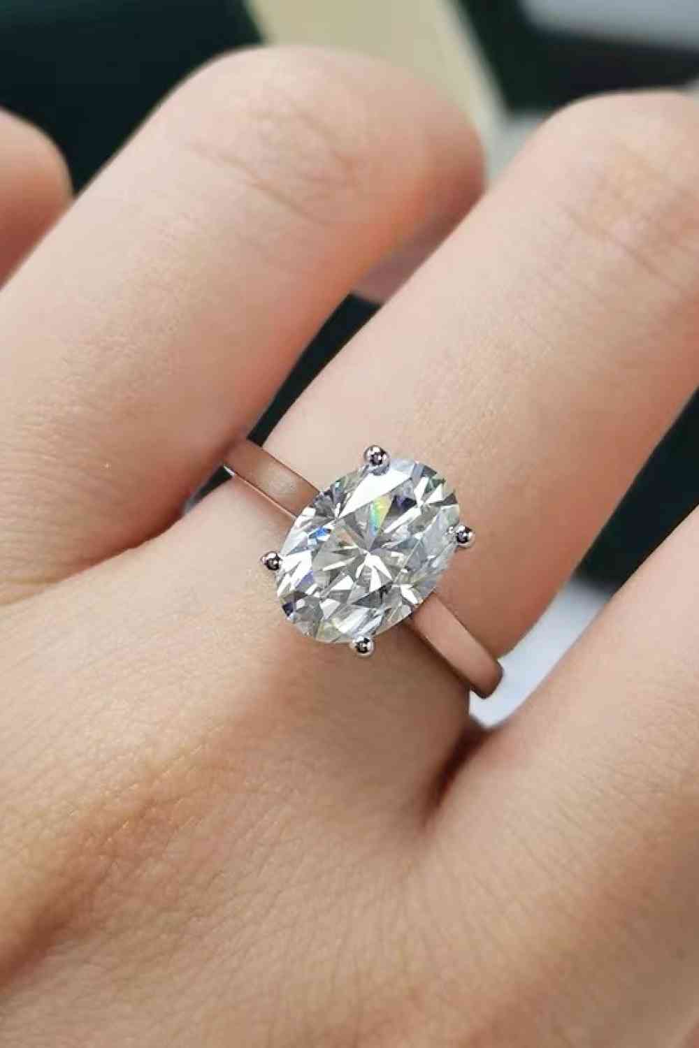 2.5 Carat Moissanite Solitaire Ring Trendsi