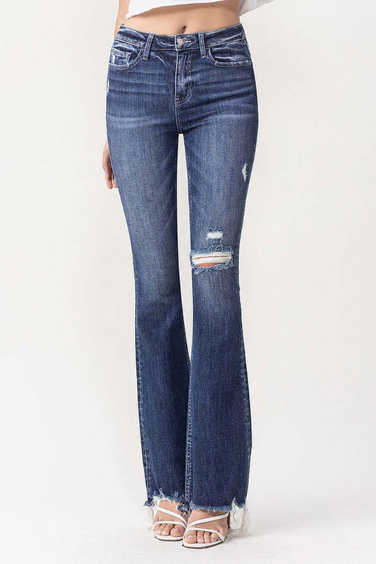 Vervet by Flying Monkey Luna Full Size High Rise Flare Jeans Trendsi