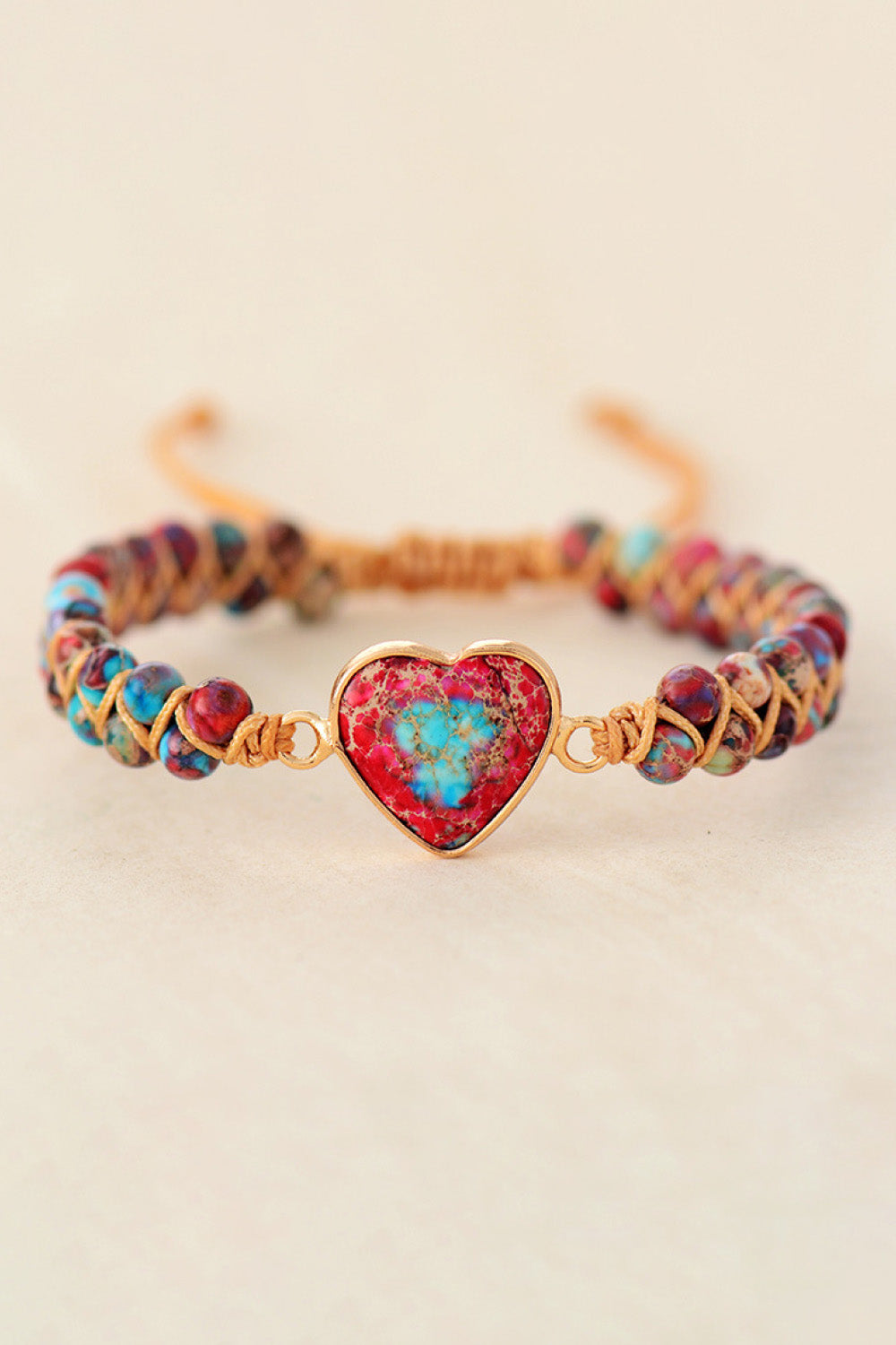 Handmade Heart Shape Natural Stone Bracelet Trendsi