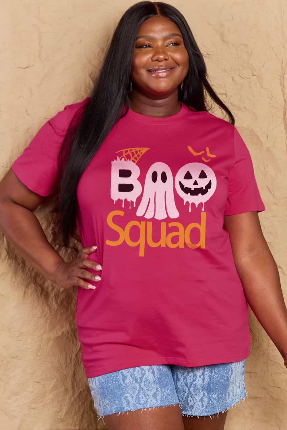 Simply Love Full Size BOO SQUAD Graphic Cotton T-Shirt Trendsi
