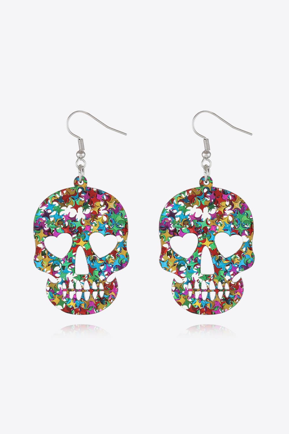 Acrylic Skull Drop Earrings Trendsi