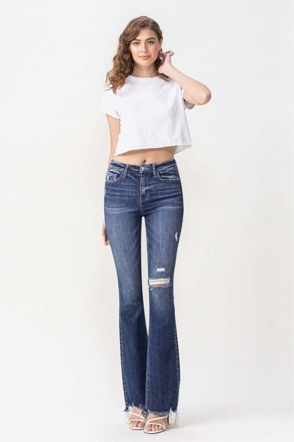 Vervet by Flying Monkey Luna Full Size High Rise Flare Jeans Trendsi