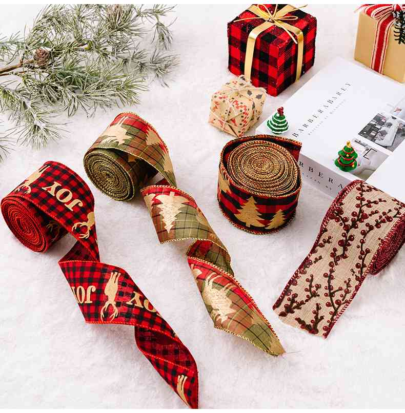 Christmas Polyester Ribbon Trendsi