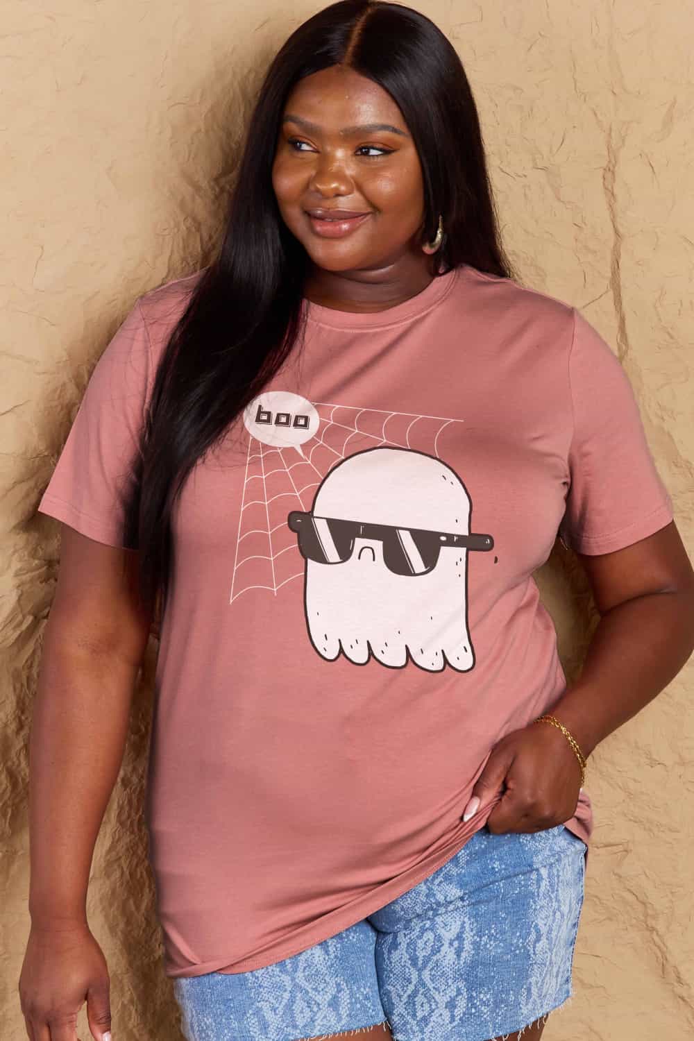Simply Love Full Size BOO Graphic Cotton T-Shirt Trendsi