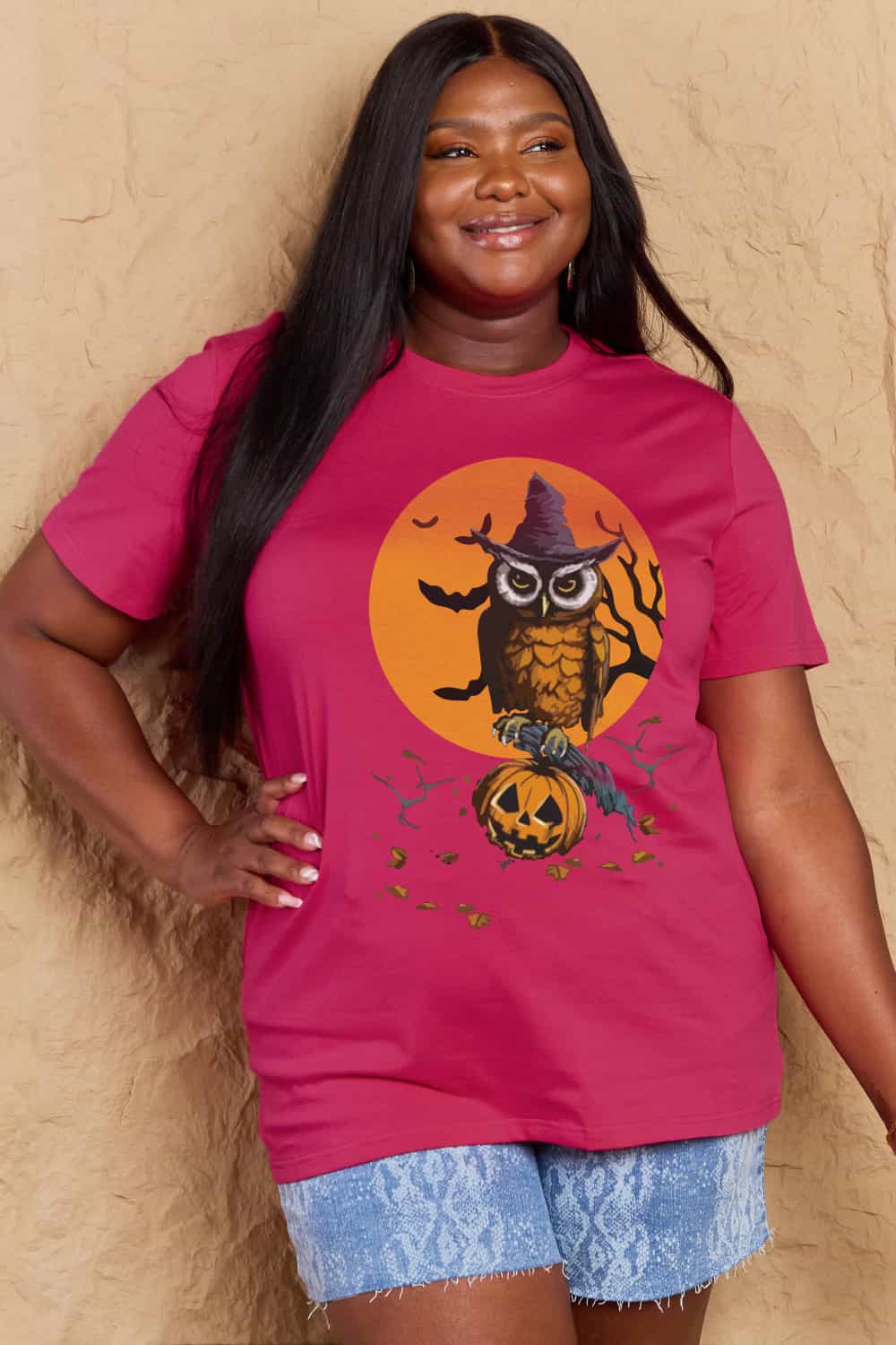 Simply Love Full Size Holloween Theme Graphic Cotton T-Shirt Trendsi