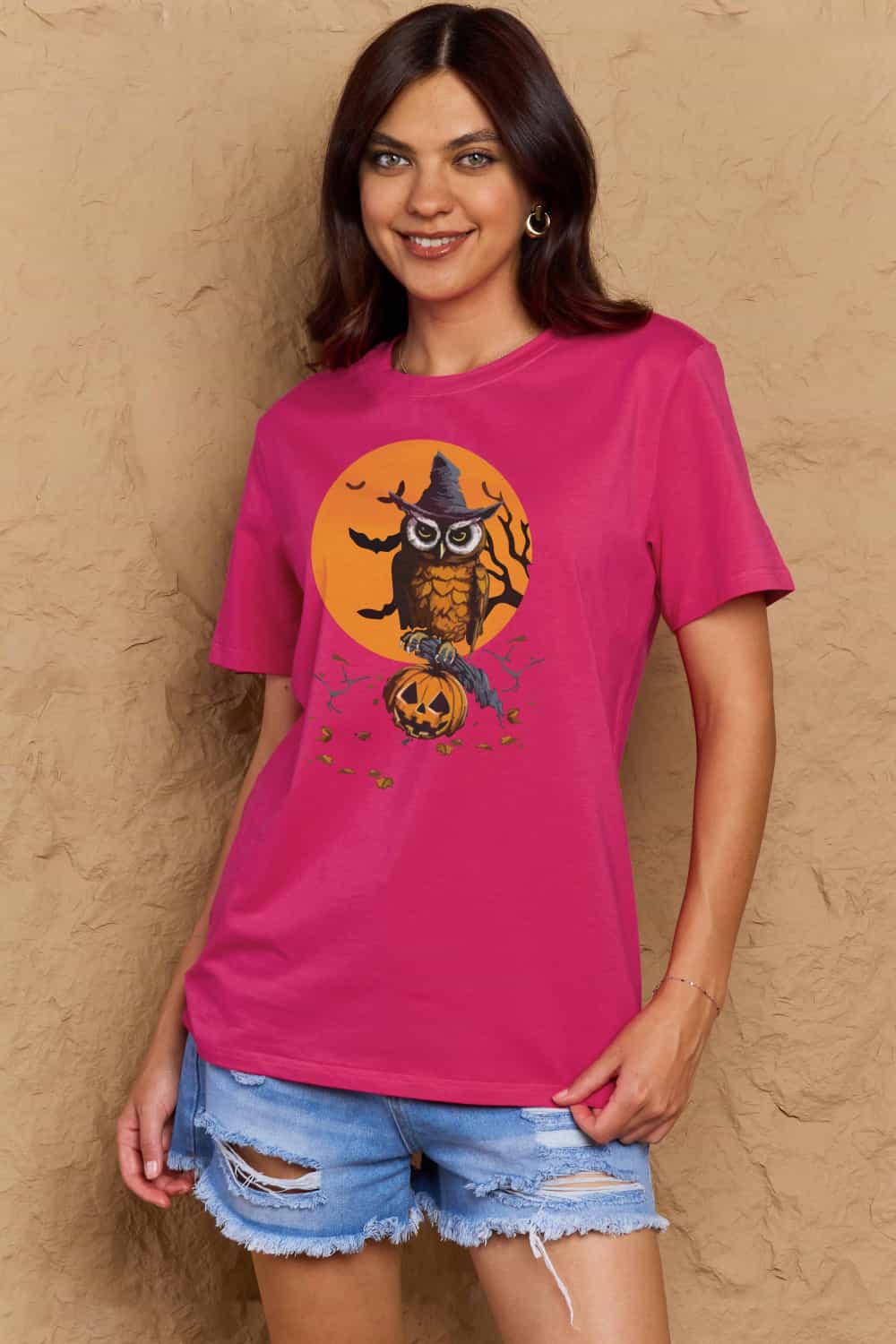 Simply Love Full Size Holloween Theme Graphic Cotton T-Shirt Trendsi
