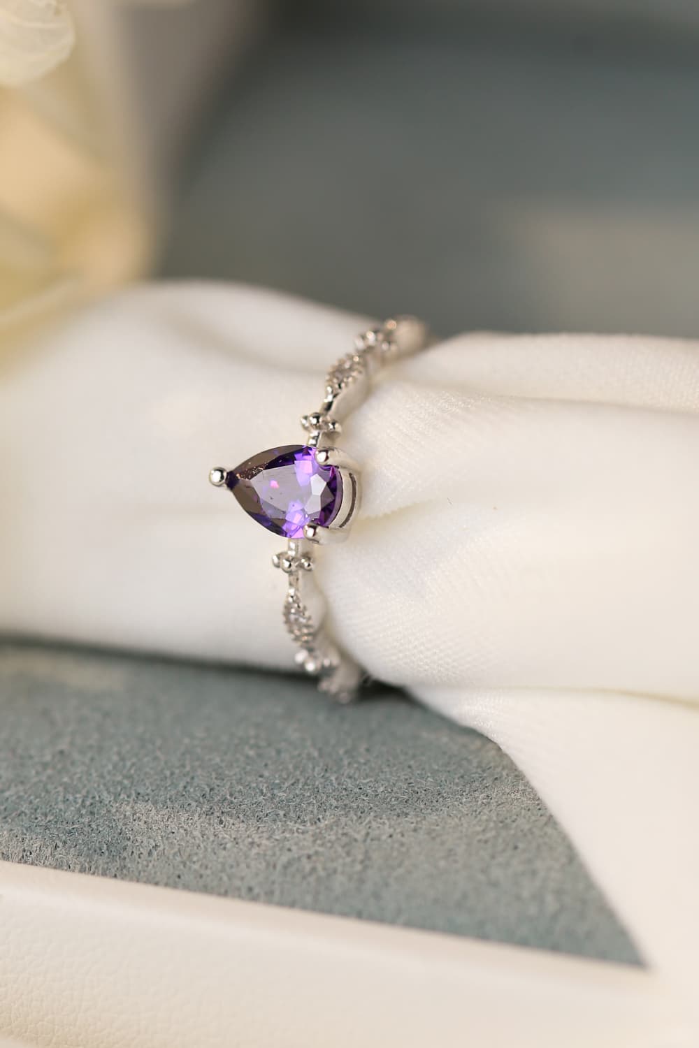 Amethyst 925 Sterling Silver Ring Trendsi