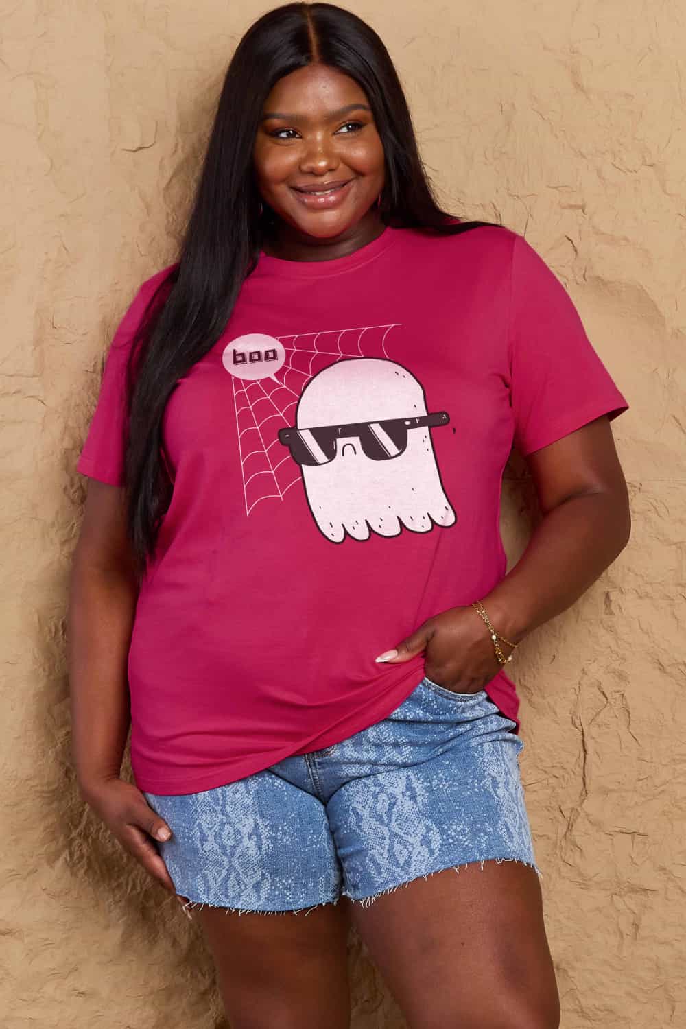 Simply Love Full Size BOO Graphic Cotton T-Shirt Trendsi