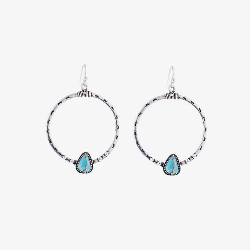 Artificial Turquoise Drop Earrings Trendsi