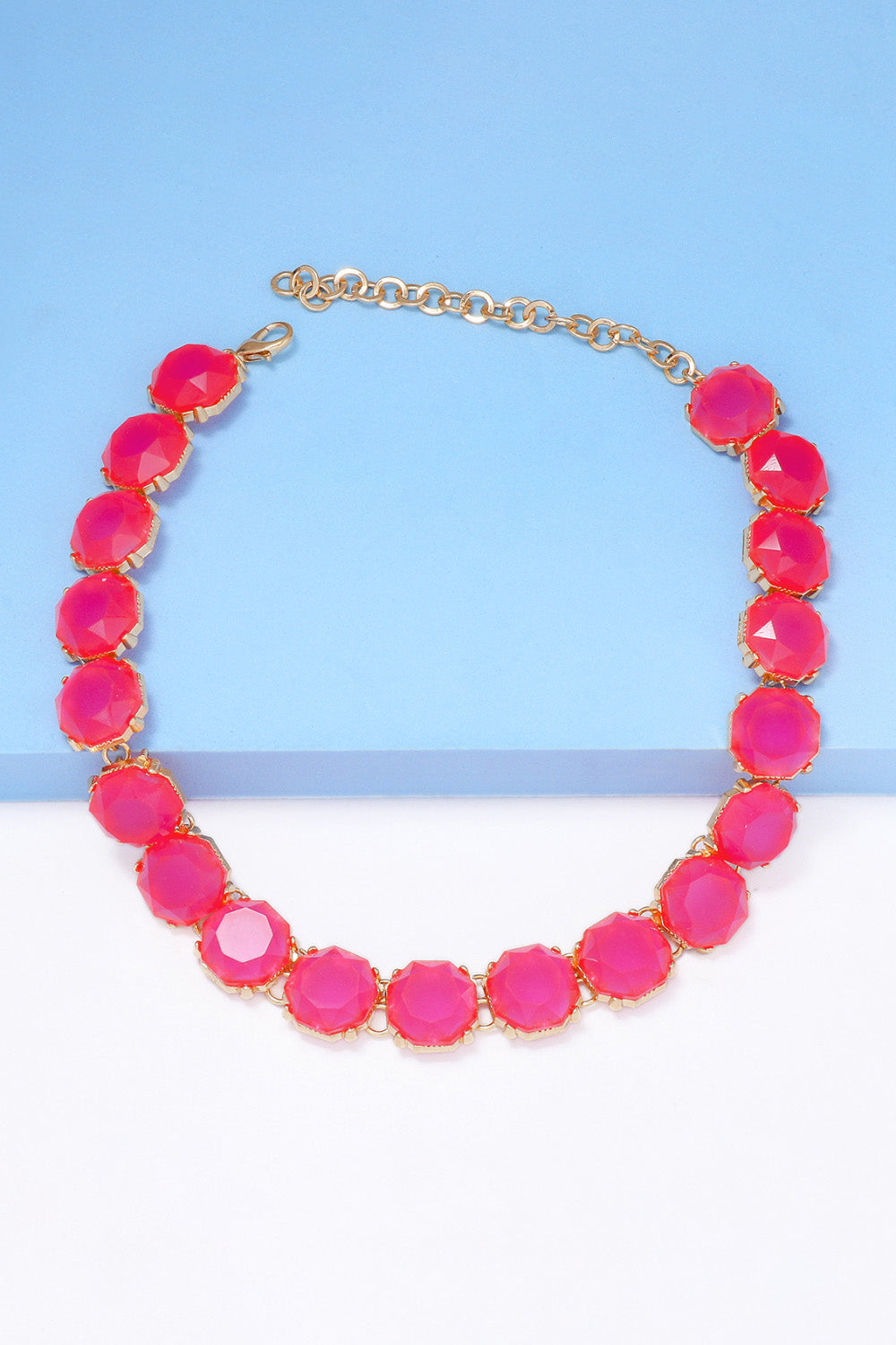 Zinc Alloy Resin Necklace Trendsi