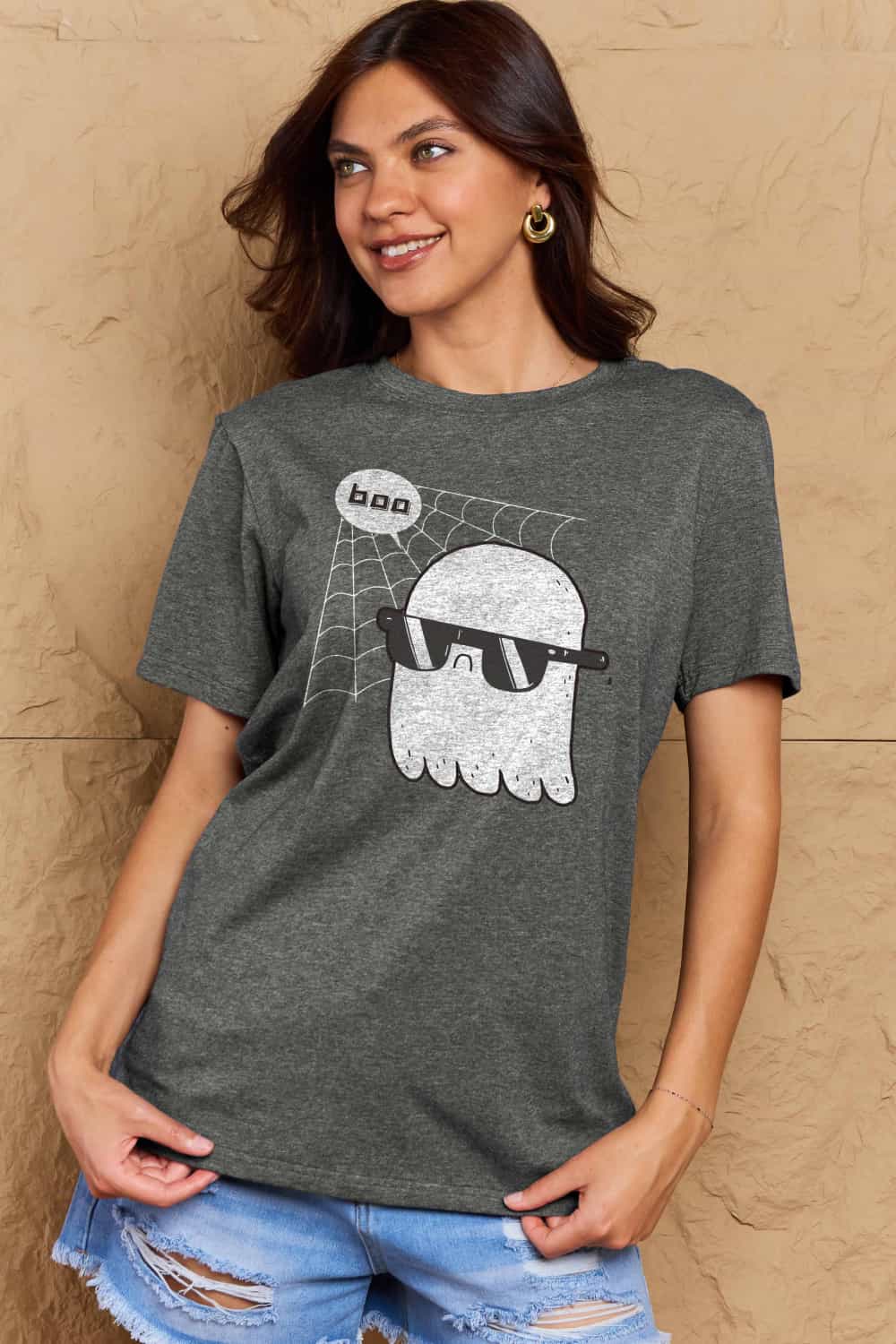 Simply Love Full Size BOO Graphic Cotton T-Shirt Trendsi
