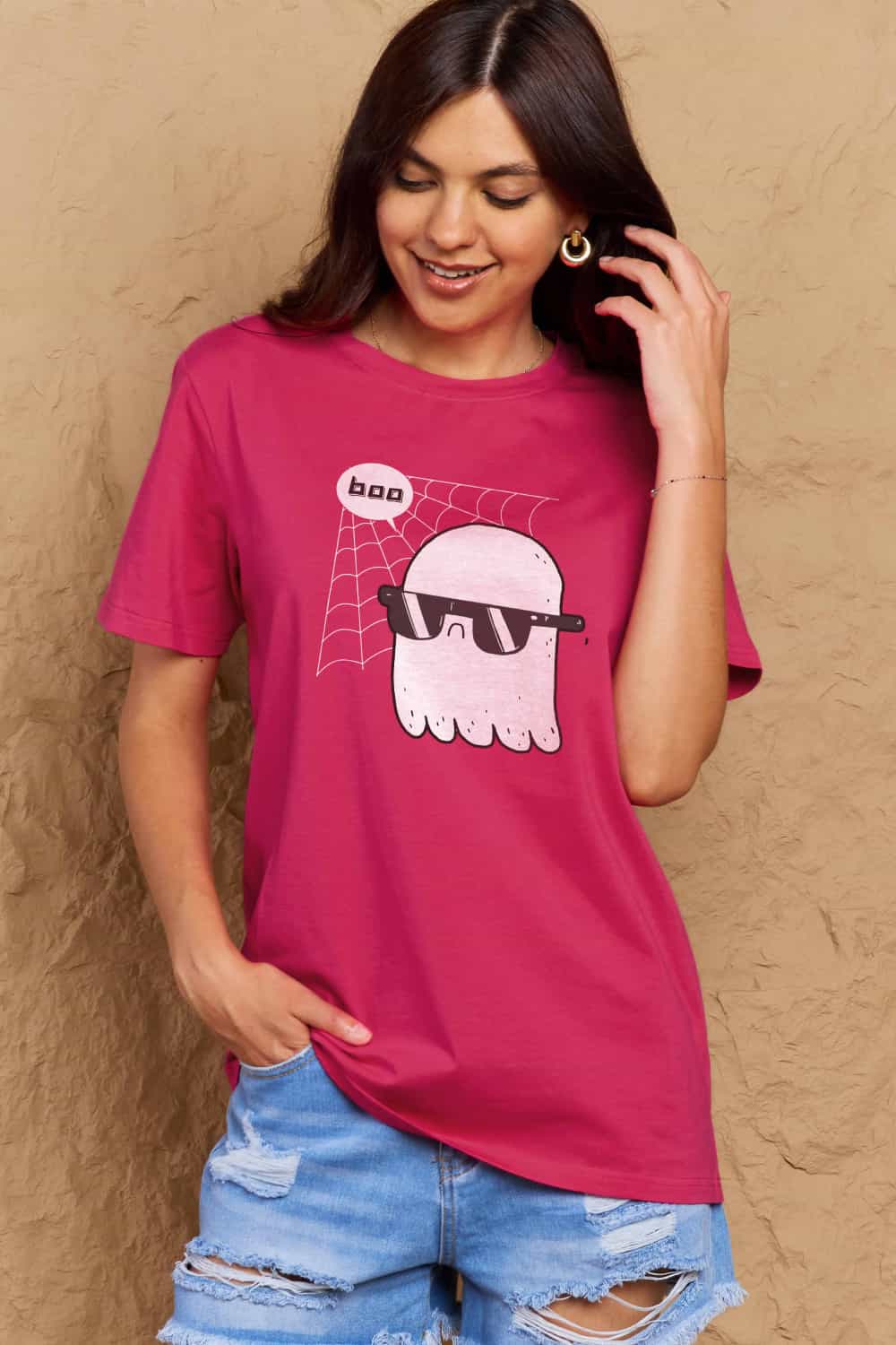 Simply Love Full Size BOO Graphic Cotton T-Shirt Trendsi