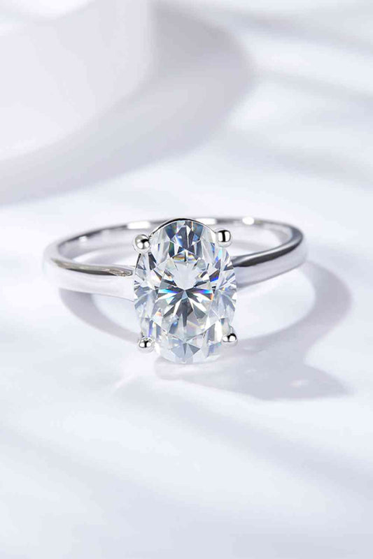 2.5 Carat Moissanite Solitaire Ring Trendsi