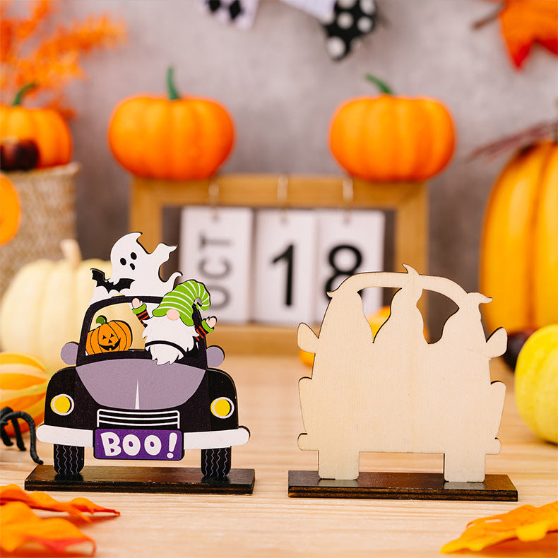 3-Piece Halloween Element Car-Shape Ornaments Trendsi