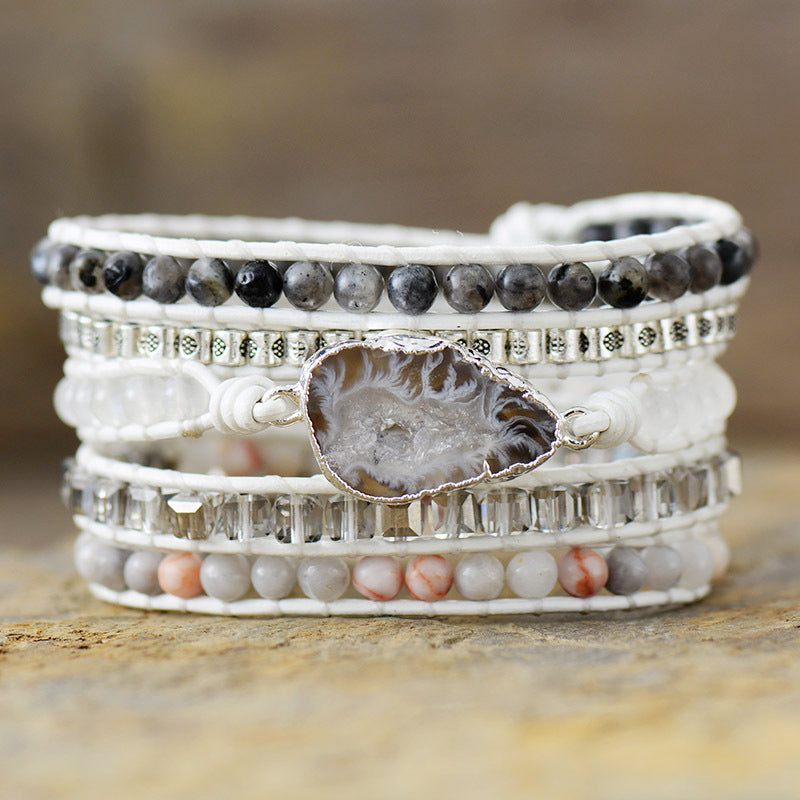 Natural Stone Layered Bracelet Trendsi