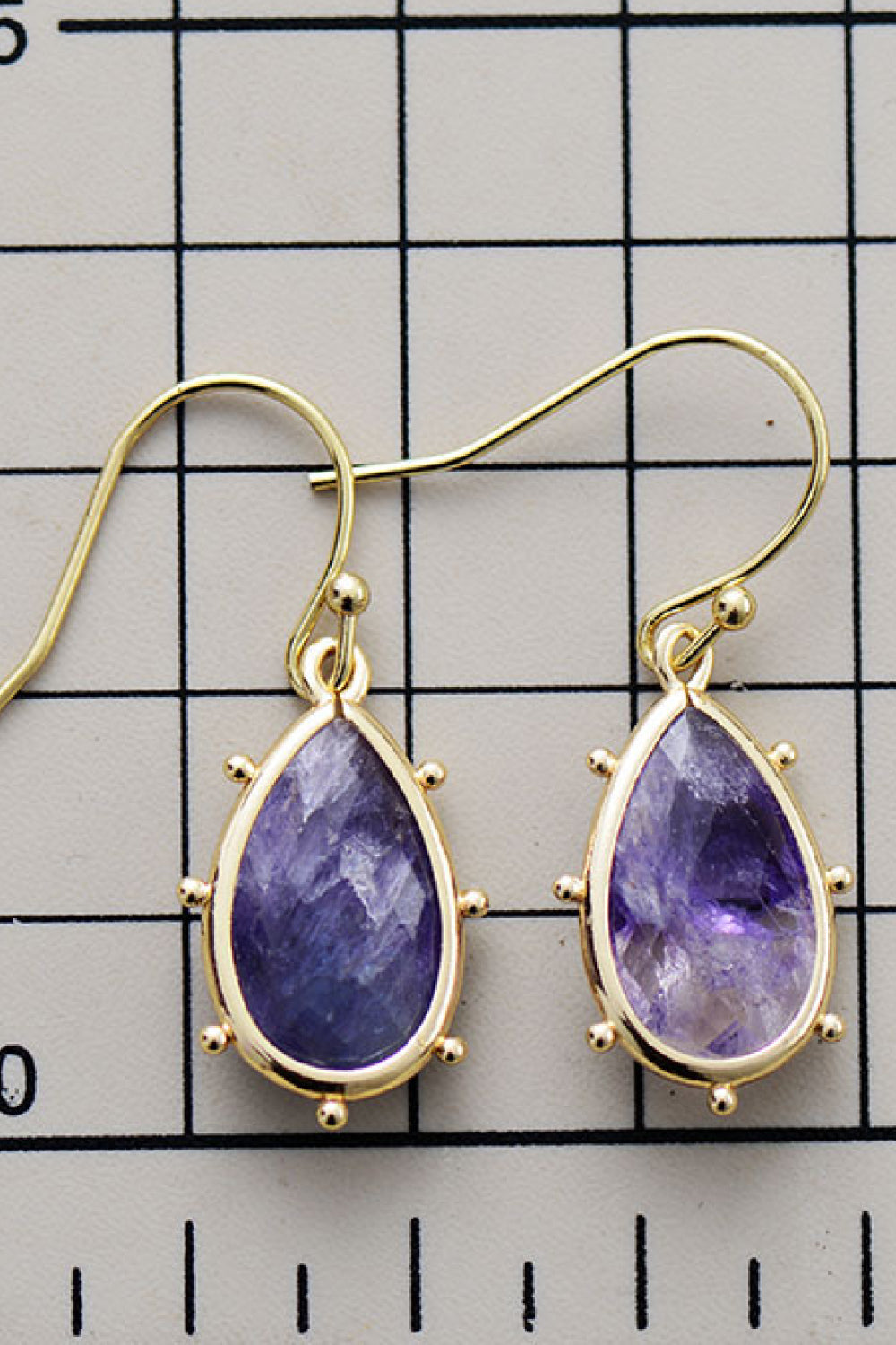 Natural Stone Teardrop Earrings Trendsi