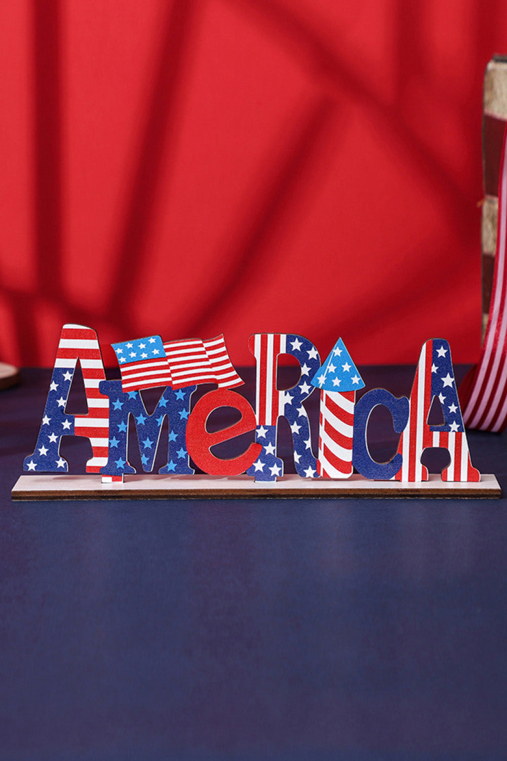Independence Day Wood Decorative Ornament Trendsi
