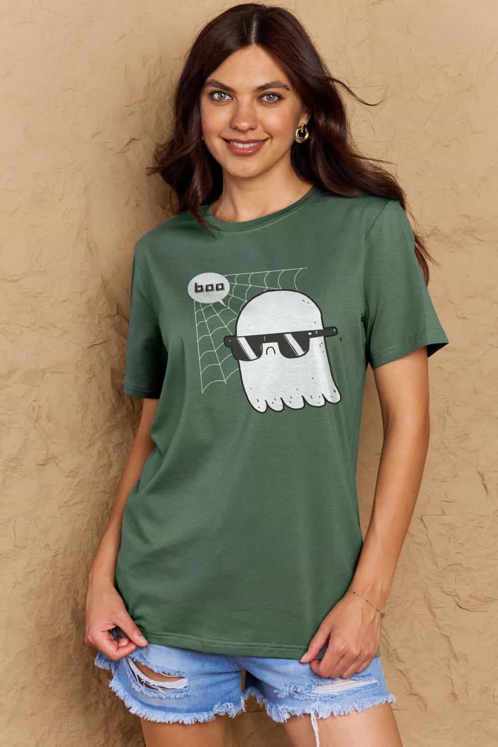 Simply Love Full Size BOO Graphic Cotton T-Shirt Trendsi
