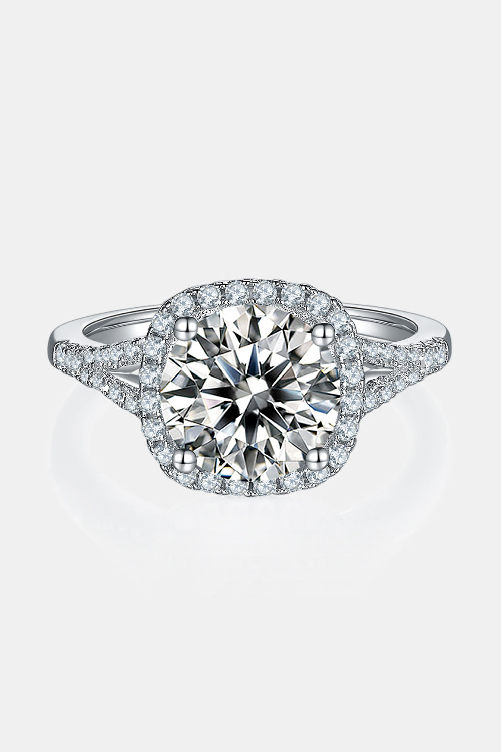 3 Carat Moissanite Halo Ring Trendsi