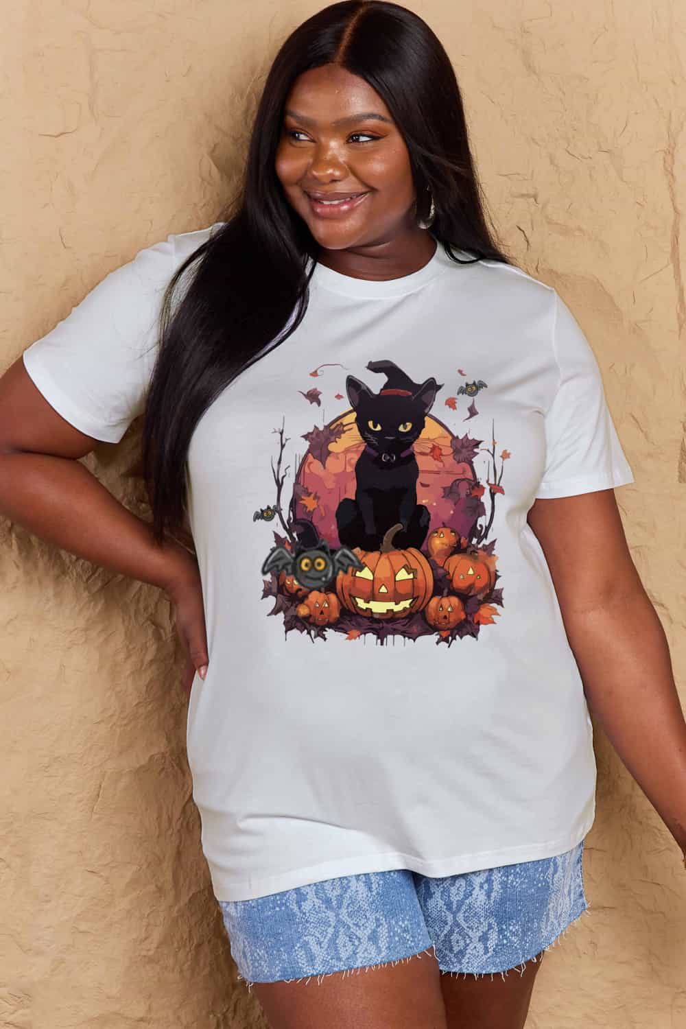Simply Love Full Size Halloween Theme Graphic T-Shirt Trendsi