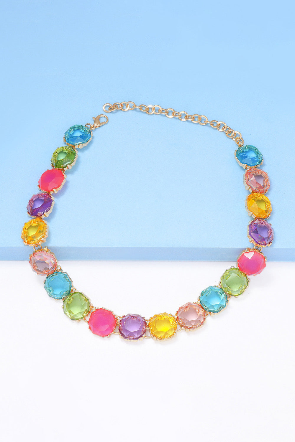 Zinc Alloy Resin Necklace Trendsi