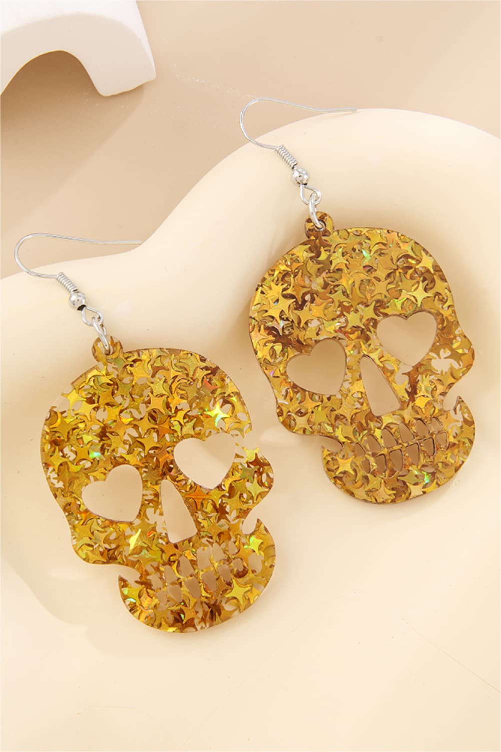 Acrylic Skull Drop Earrings Trendsi