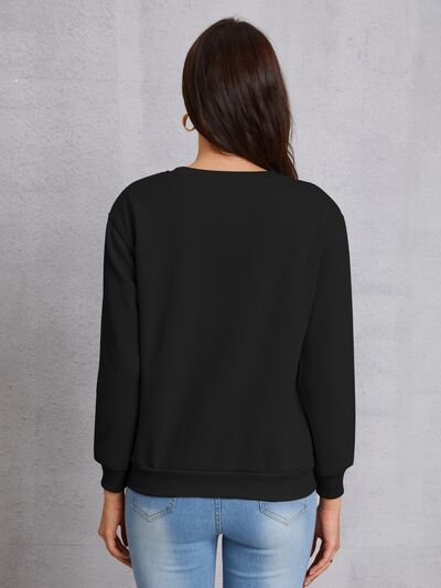 IT'S ST. PATRICK'S DAY Graphic Round Neck Sweatshirt Trendsi